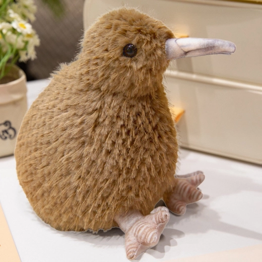 Kiwi Madár Plüssjáték 21 cm világosbarna