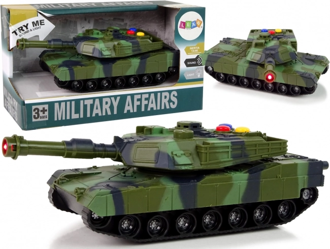Katonai tank 1:32 álcázással, fényekkel és hangokkal