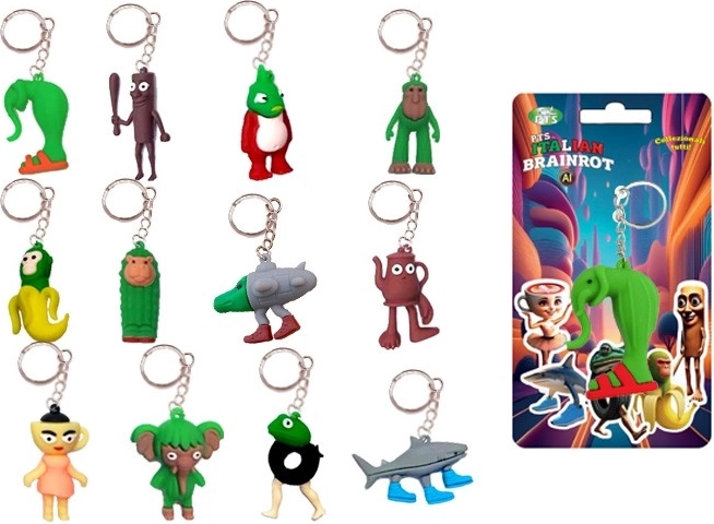 Brainrot 3D kulcstartó medál 7 cm