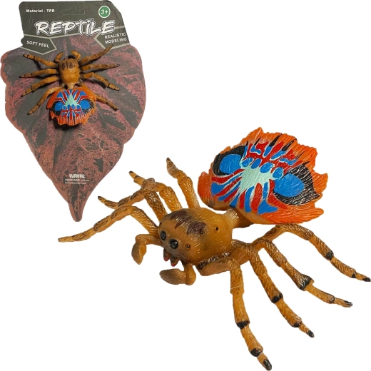 Élő természet: realisztikus pávatáncos pók (peacock spider) modell 10 cm
