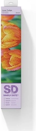 Diamond Dotz Love Tulips – gyémántkirakó (diamond painting) készlet 35 × 27 cm