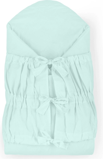 Petite&Mars fűzős pólya Nurse kivehető kókuszbetéttel Frosted Mint 75 × 75 cm