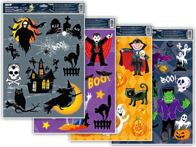 Ablakfólia Halloween csillámmal