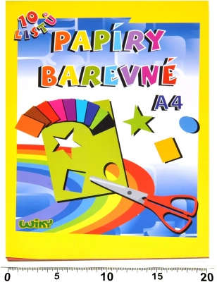 Színes papírok A4 180 g/m², 10 lap