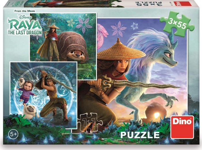 Puzzle Raya és barátai 3x55 darab