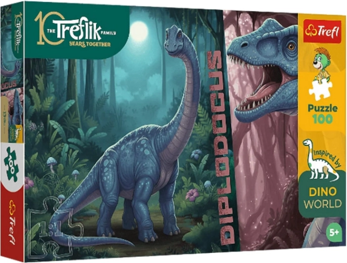 InspiredByDinoWorld Diplodocus puzzle 100 darab