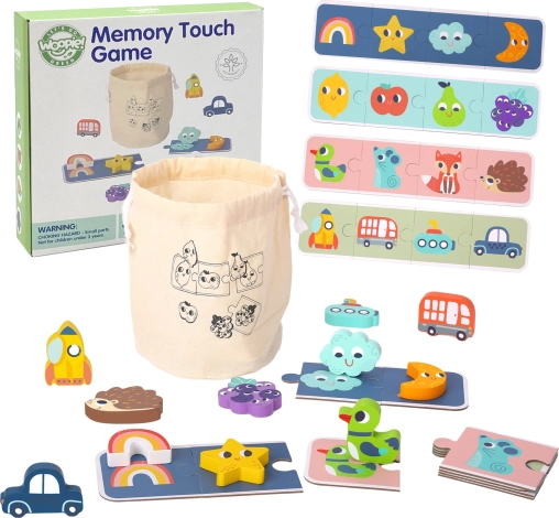 Woopie Zöld Fa Memóriajáték - Tapintós Puzzle