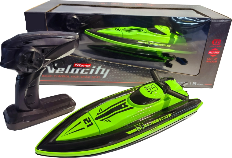 RC versenycsónak High Speed 1:16 zöld-fekete Velocity 21