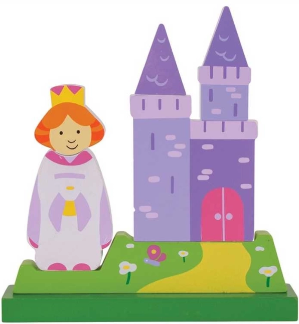 Bigjigs Toys mágneses, függőleges várpuzzle