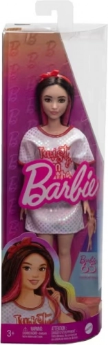BARBIE Fashionistas baba, barna, hullámos hajjal