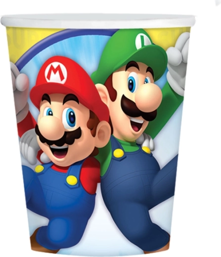 Super Mario poharak 250 ml (8 db)