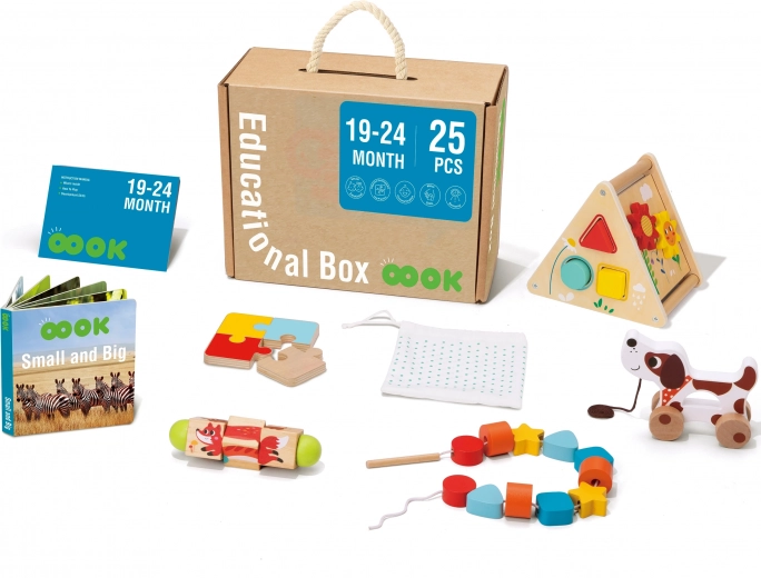 tooky toy montessori doboz xxl 6 az 1-ben edukatív készlet 19–24 hónaposoknak