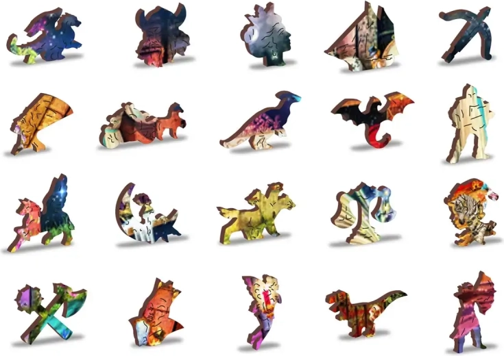 Egyedi fa elemek fantáziadús formákkal