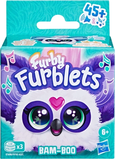 Hasbro Furby Furblet Bam-Boo interaktív mini panda kulcstartó