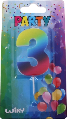 Parti gyertya szám három Szivárvány