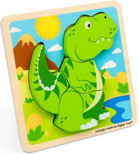 Bigjigs Toys fa berakó puzzle T-Rex