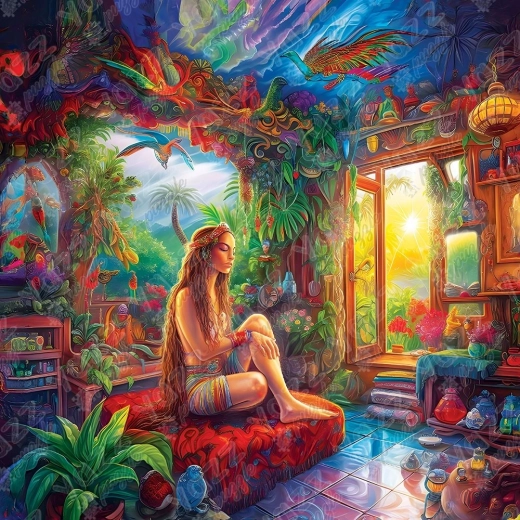 YAZZ négyzet alakú puzzle Otthon az égben – 1023 darab