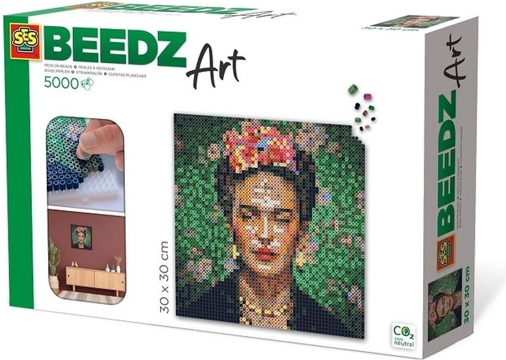 SES Beedz Art vasalható gyöngyök Frida Kahlo (30 × 30 cm)
