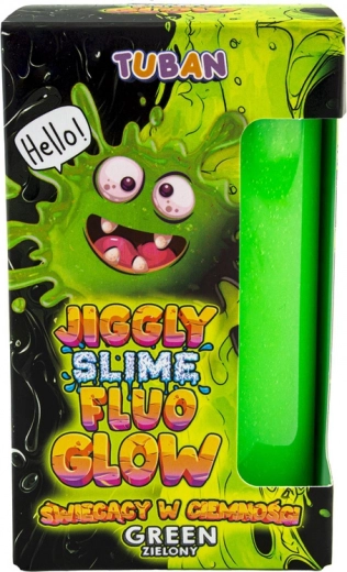 Tuban Jiggle Slime Fluo Glow zöld, sötétben világító 430 g