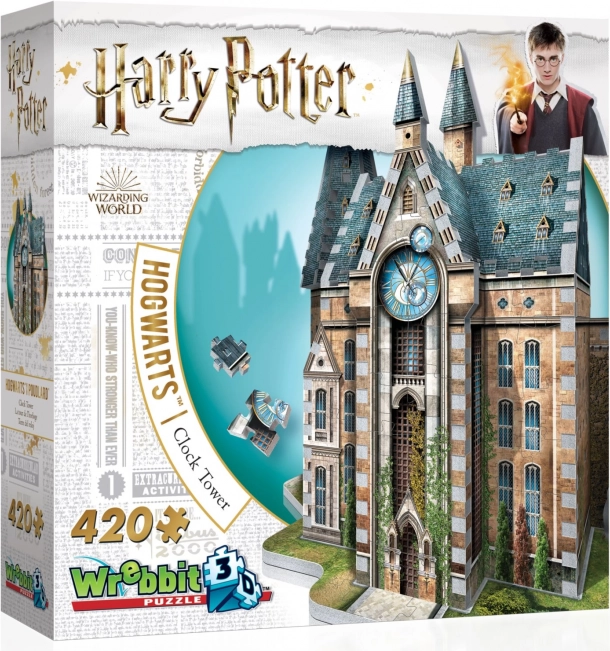 Wrebbit 3D puzzle Harry Potter Roxfort – Óratorony, 420 darab