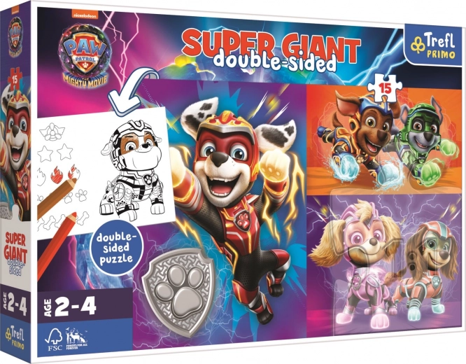 Puzzle 15 darabos ÓRIÁS Különleges csapat Mancs őrjárat