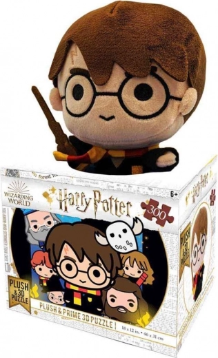 3D Puzzle Harry Potter 300 darabos plüssjátékkal