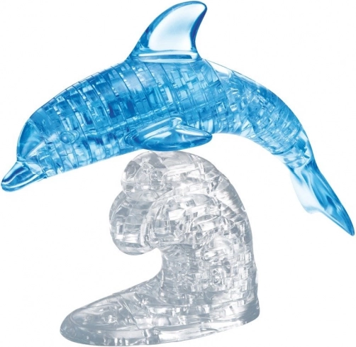 3D kristály puzzle ugró delfin