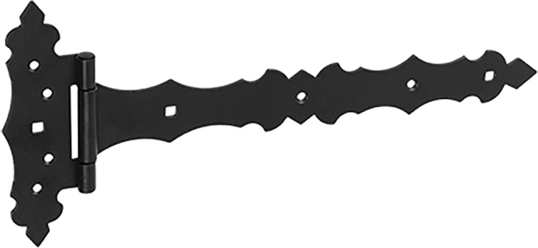 Díszes zsanér 300 × 30 × 170 × 2,5 mm – fekete