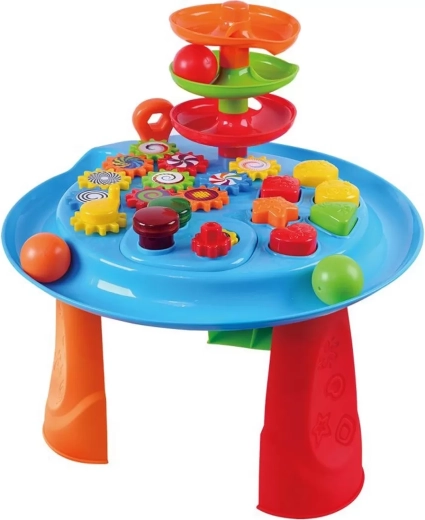 Playgo játékaasztal fogaskerekekkel