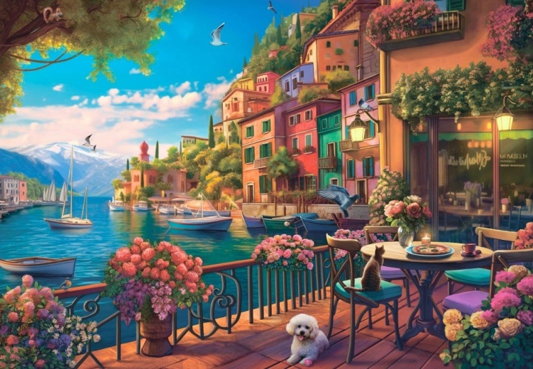 Puzzle Comói-tó 1000 darabos BLUEBIRD