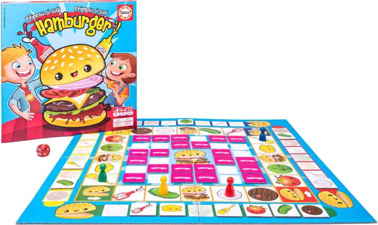 Készítsd el a saját hamburgered társasjáték