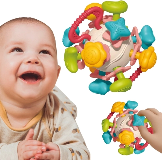 WOOPIE BABY 4 az 1-ben szenzoros csörgő és rágóka csecsemőknek születéstől