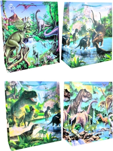 Ajándéktáska dinoszaurusz mintával