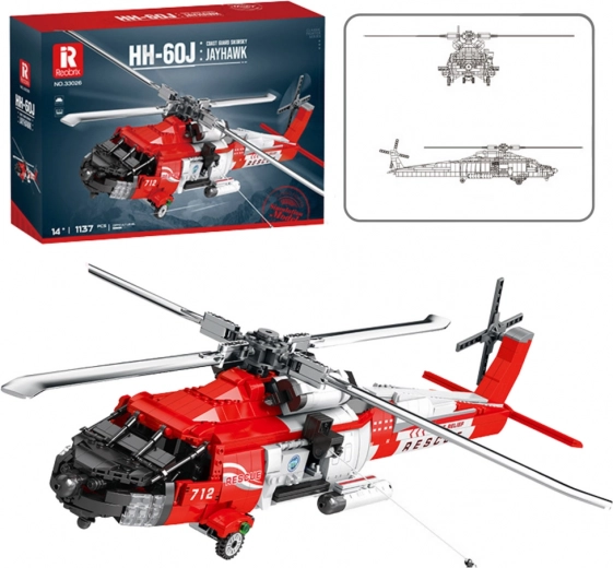 Helikopter építőkészlet HH-60J Jayhawk 1137 db