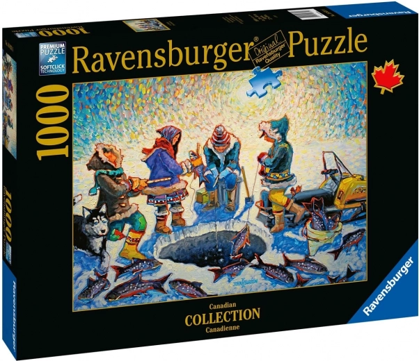 Ravensburger puzzle Jégihalászat 1000 darab