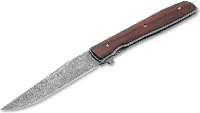 Böker Plus Urban Trapper Cocobolo Damascus zárható kés 8,8 cm