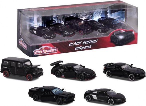 Majorette Black Edition ajándék autómodell szett 5 db