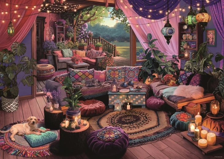 Ravensburger Puzzle Kényelmes Boho Menedék 1000 darab