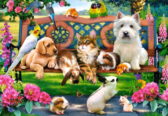 1000 darabos puzzle - Állatok a parkban