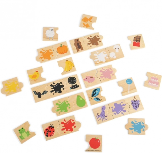 Bigjigs Toys didaktikus kirakó – színek