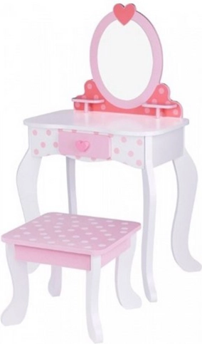 Tooky Toy gyerek fésülködő asztal székkel