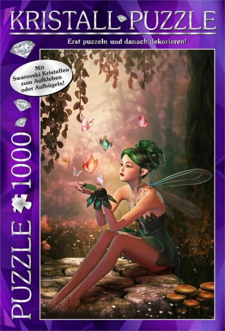Puzzle Swarovski kristályokkal – Tündérerdő, 1000 darab – M.I.C.