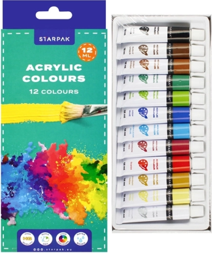 Akrilfesték készlet 12×12 ml