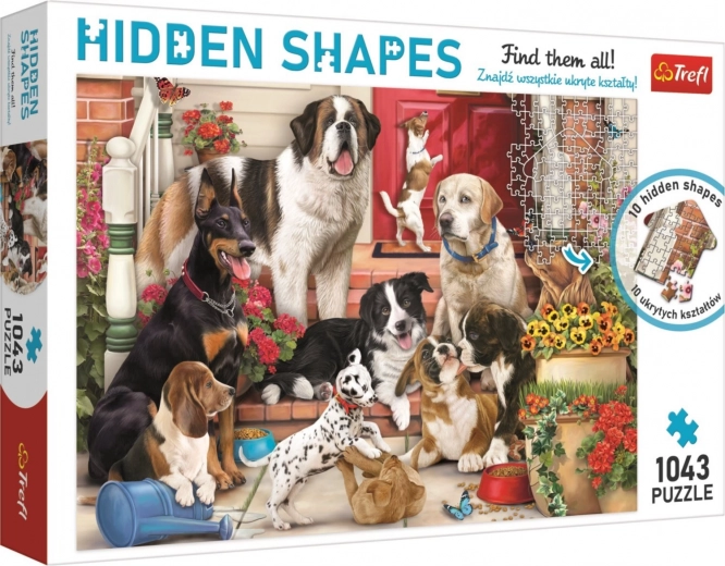 Puzzle HIDDEN SHAPES: Kutyás móka