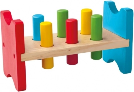 WOODY fa kalapálós pad