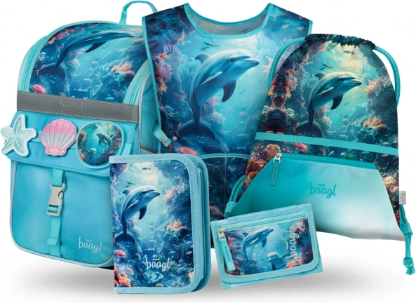 Baagl Zippy Delfin iskolai készlet