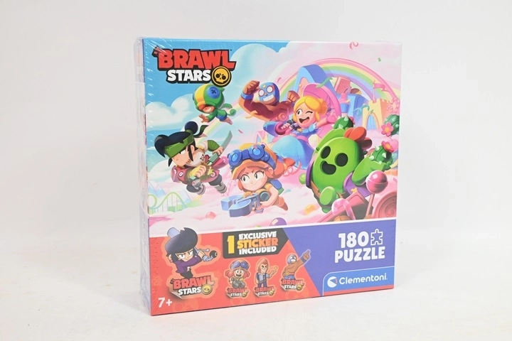 Clementoni Brawl Stars puzzle 180 darabos, négyzet alakú dobozban