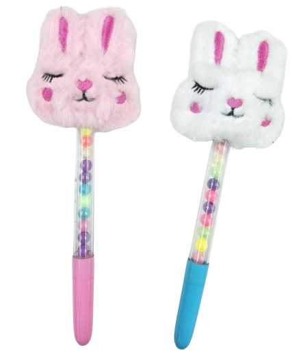Golyóstoll plüss nyuszikával 17 cm - 1 db