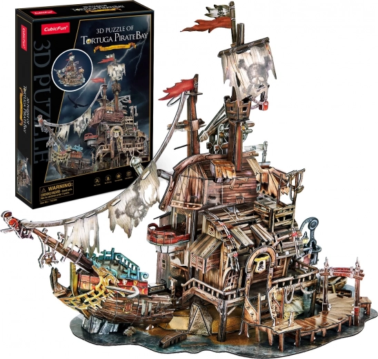 3D puzzle Kalózkikötő Tortuga 218 darab