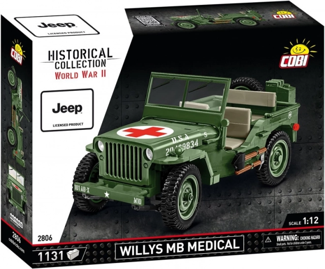 Katonai orvosi Jeep Willys MB építőkészlet